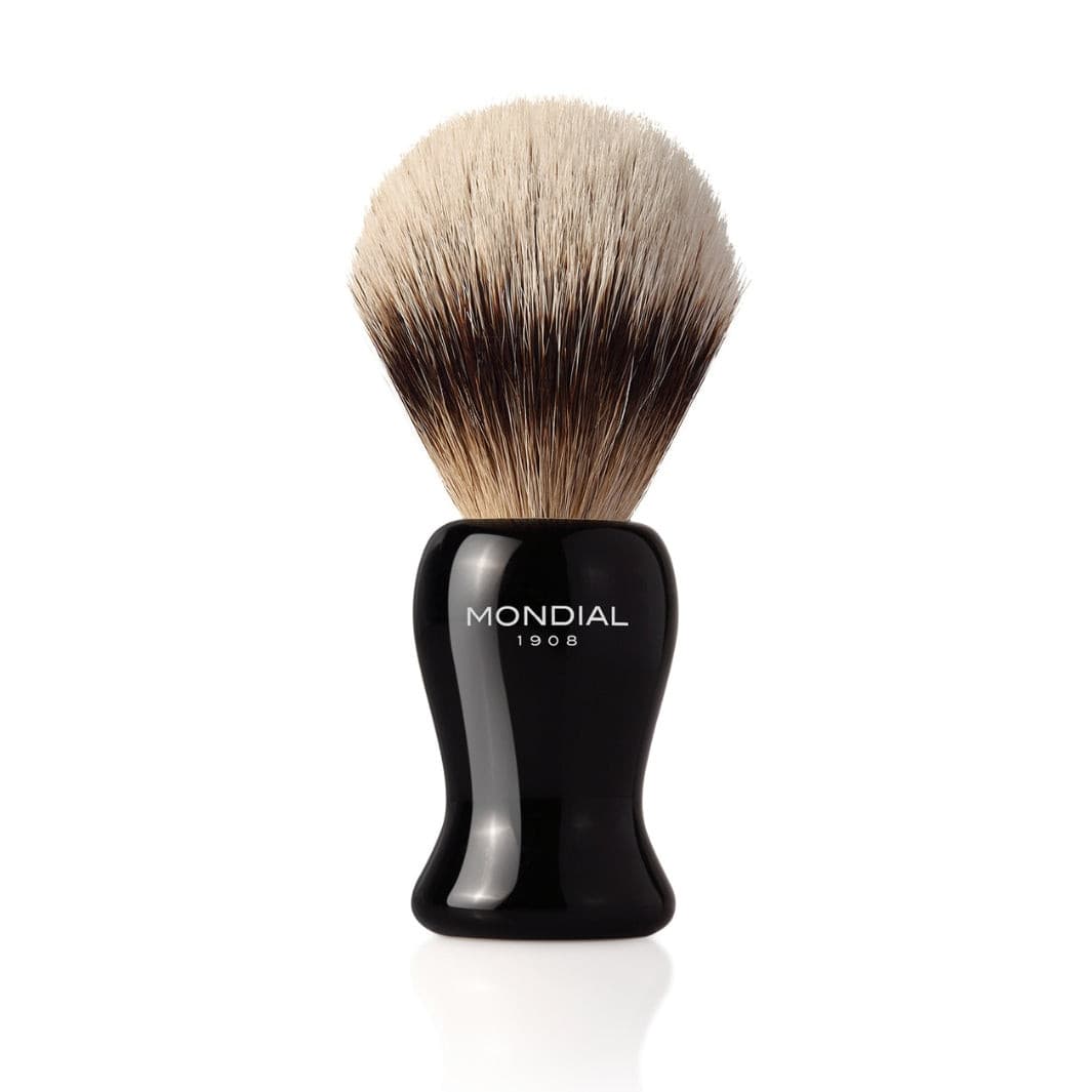 Shaving Brush Gibson L - Silvertip Badger, black resin handle