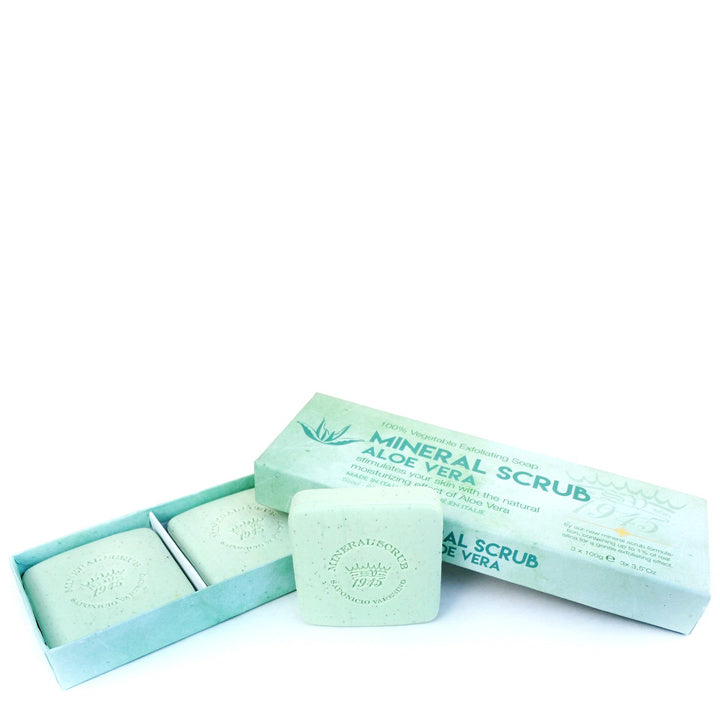 Mineral Scrub Soap Gift Box - Aloe Vera