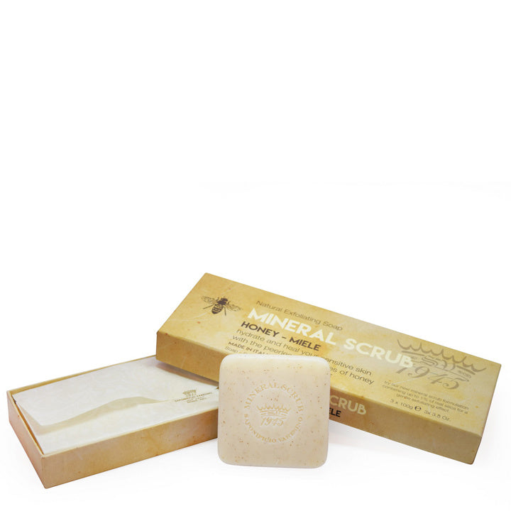 Mineral Scrub Soap Gift Box - Honey