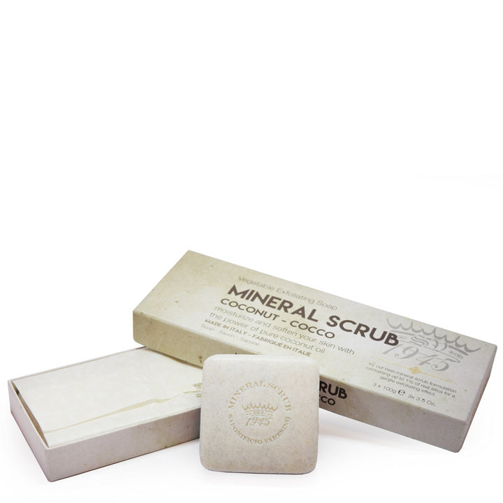 Mineral Scrub Soap Gift Box - Coconut